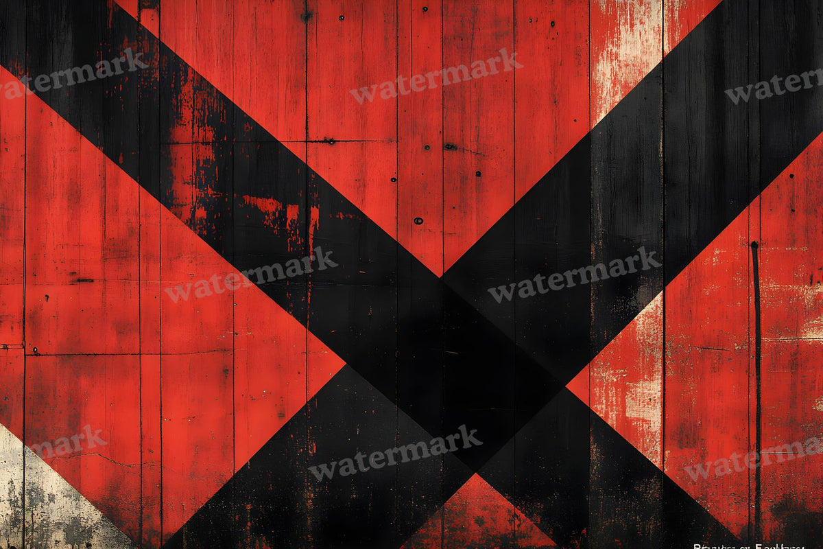 Red Black Geometric digital photo backdrop for photo editing, preview 3