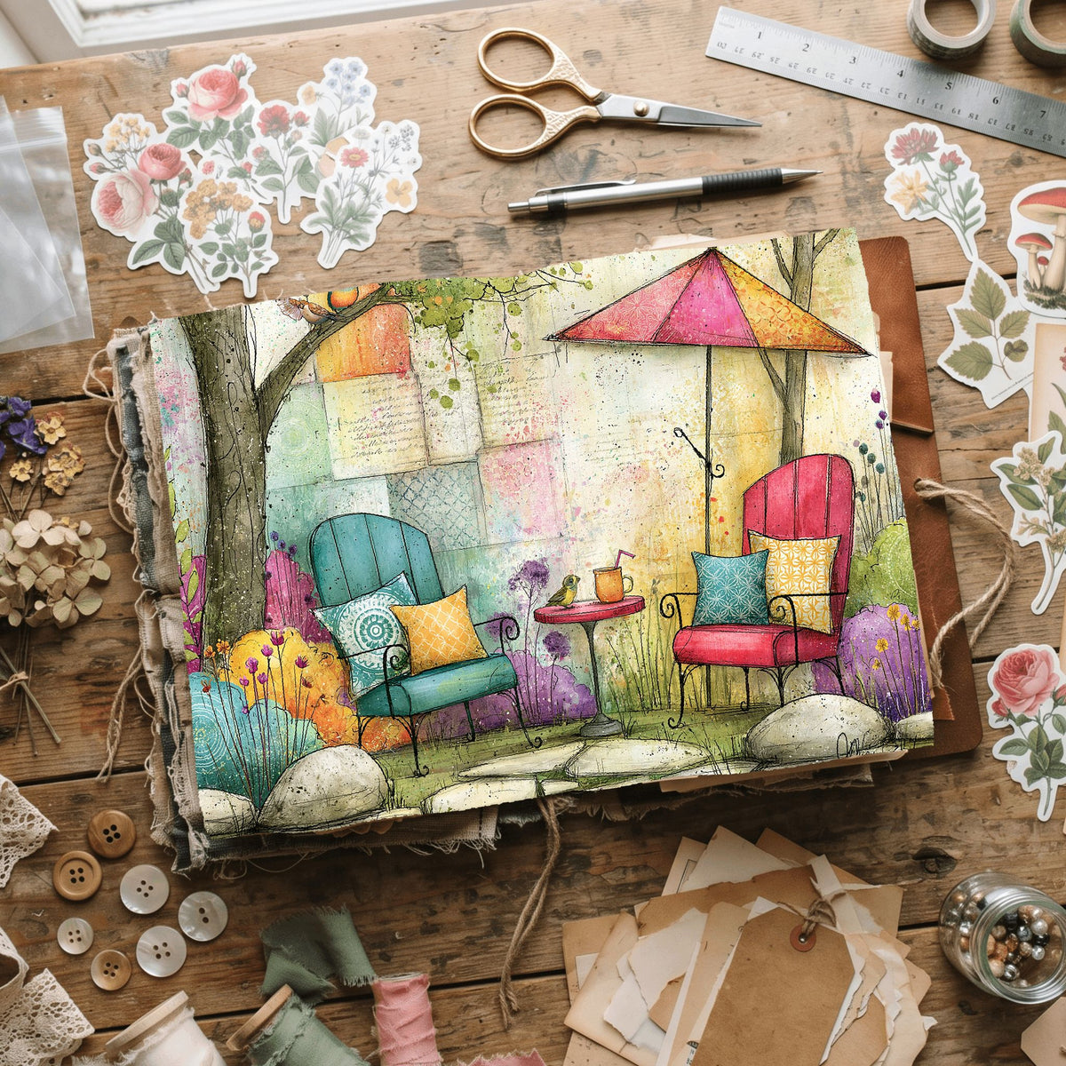 Romantic Garden Scene