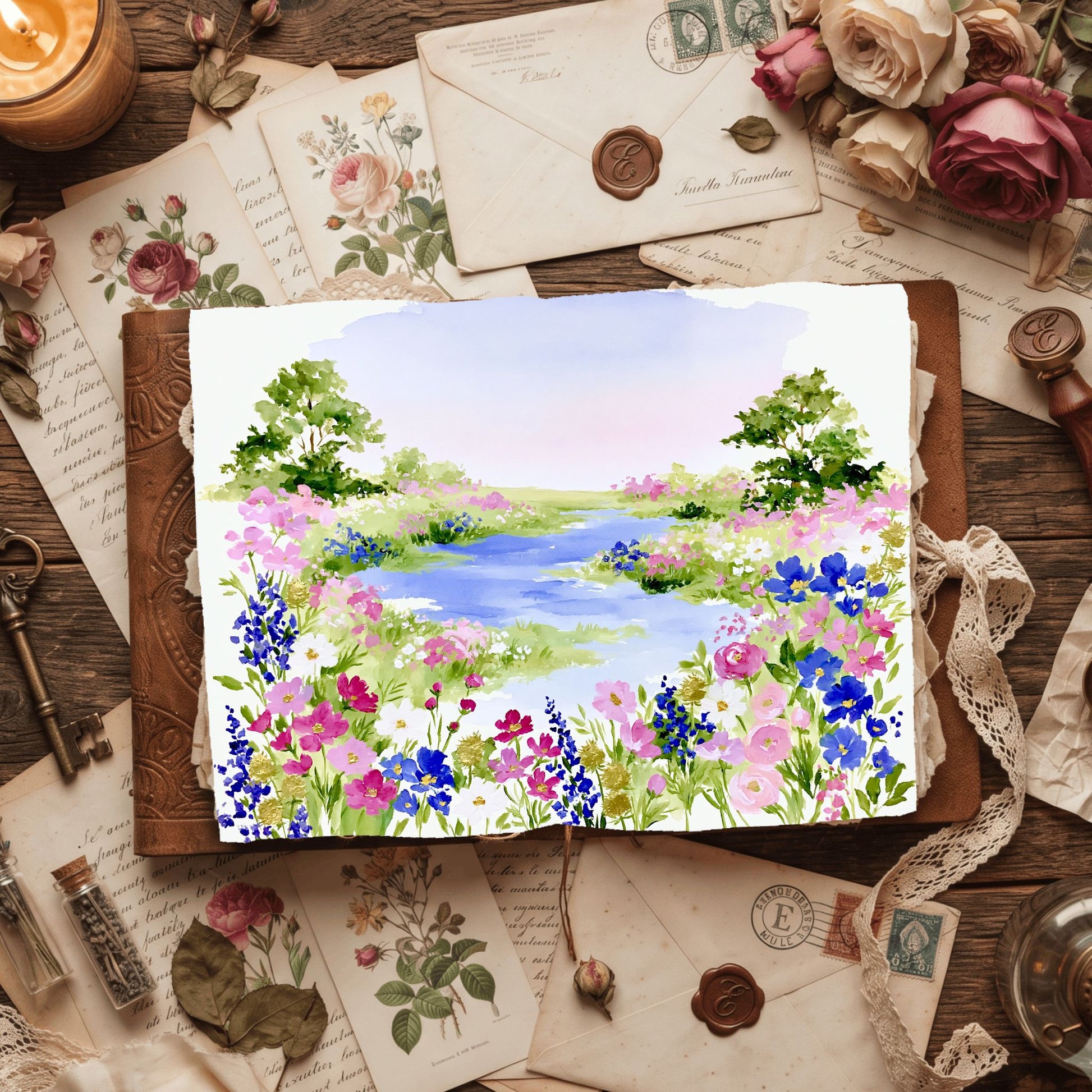 Soft Impressionist Landscape Painting
