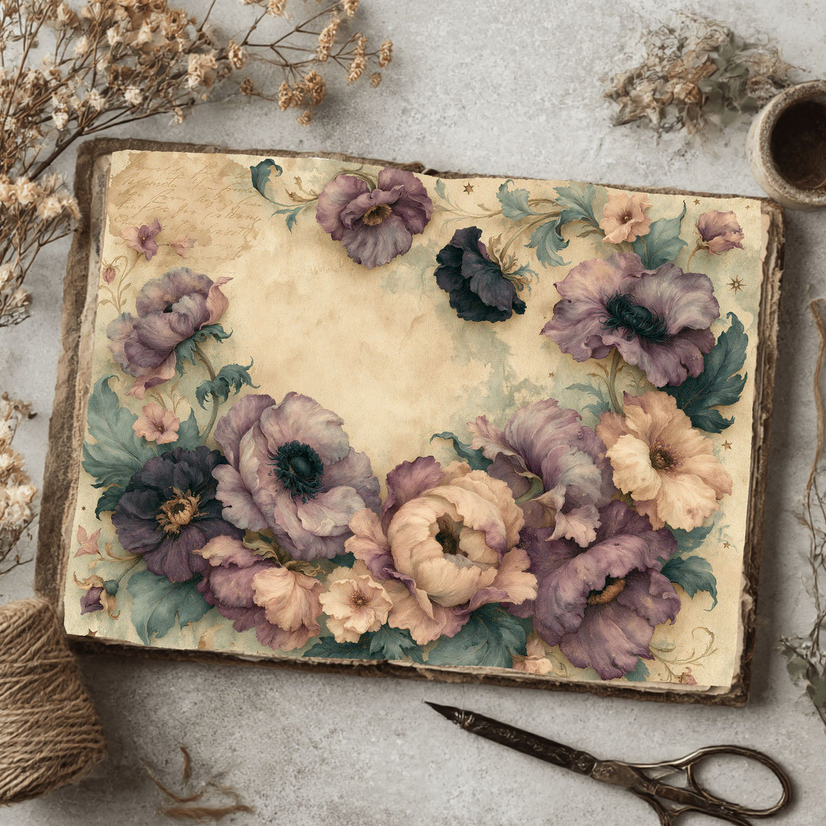 Softly Aged Vintage Writing Paper