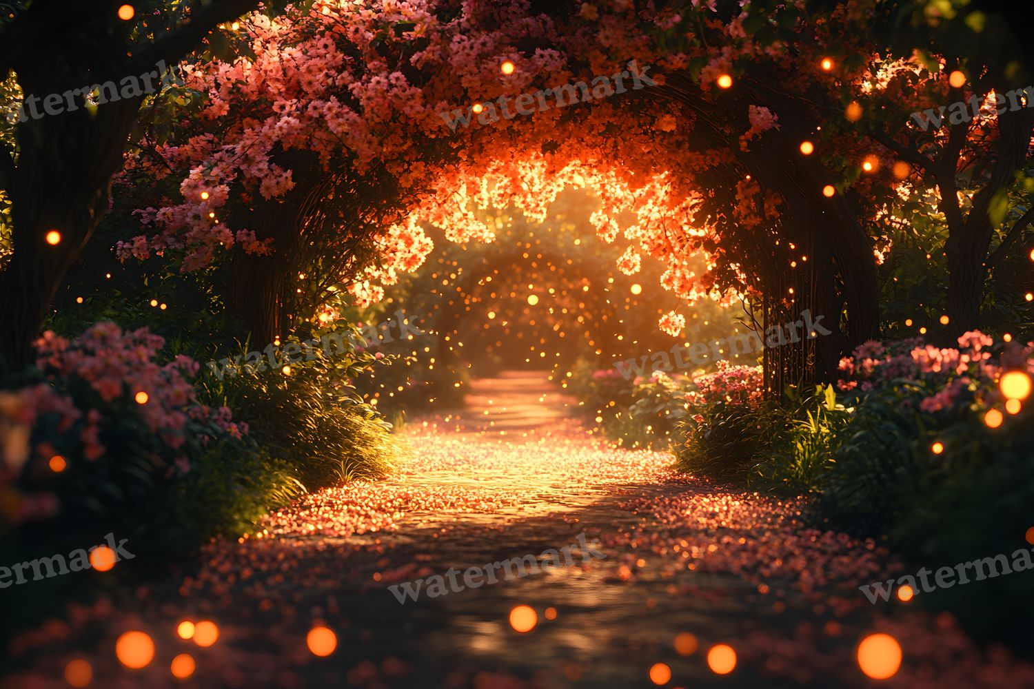 Whimsical Garden Arch Door Backdrop Images