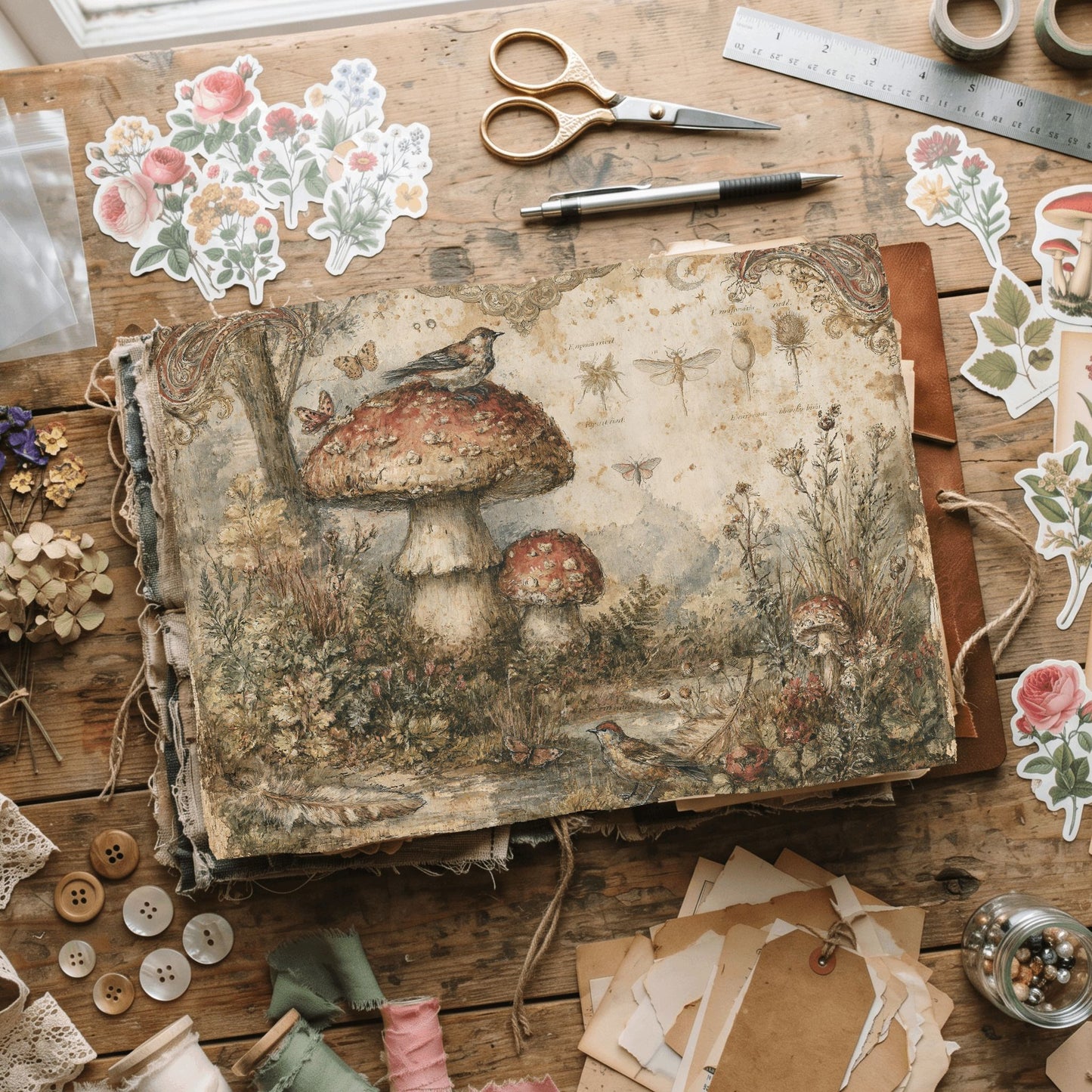 Woodland Hippie Ephemera Paper