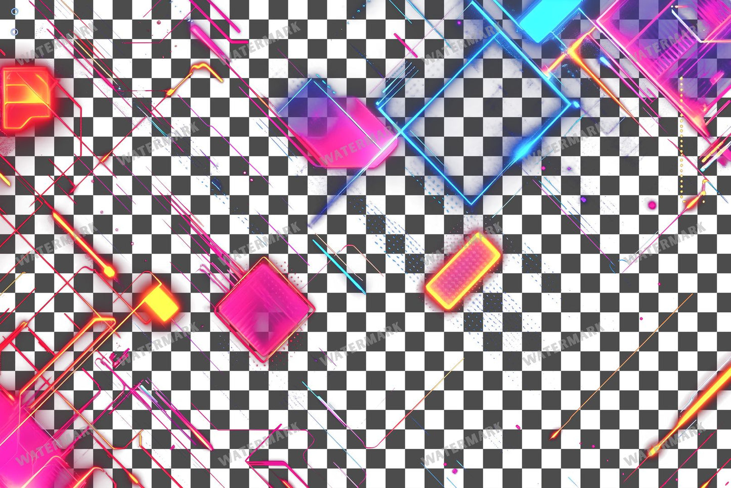Abstract Geometric Patterns Transparent Overlay Pngs