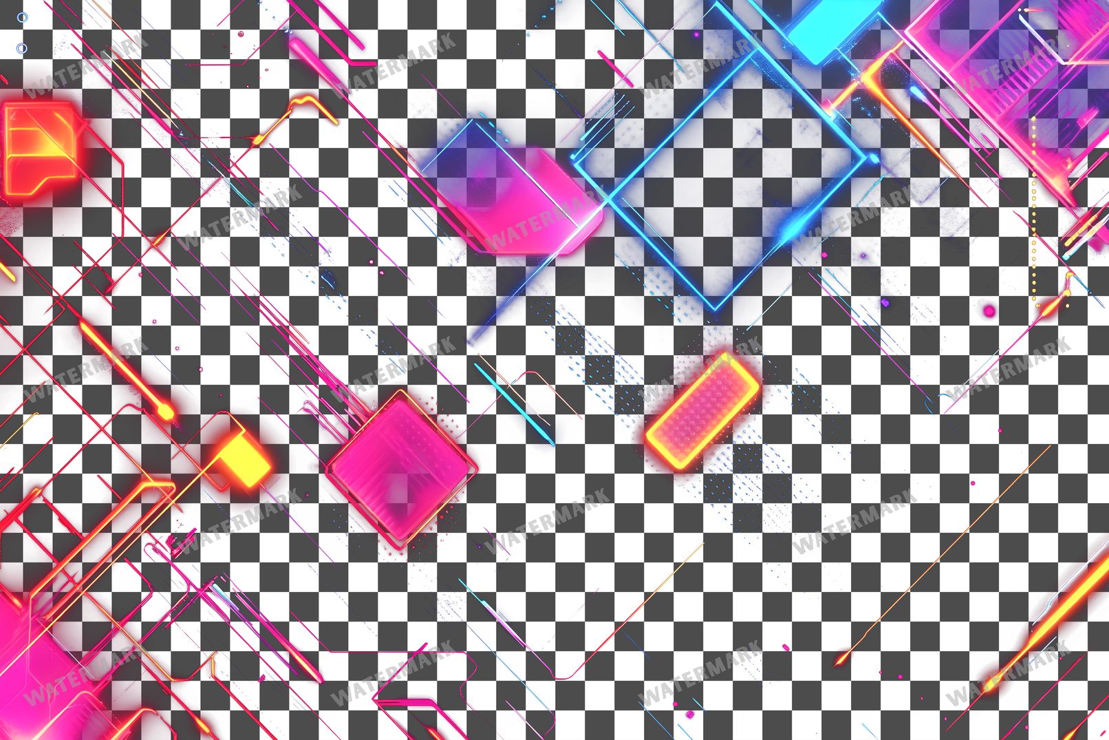 Abstract Geometric Patterns Transparent Overlay Pngs