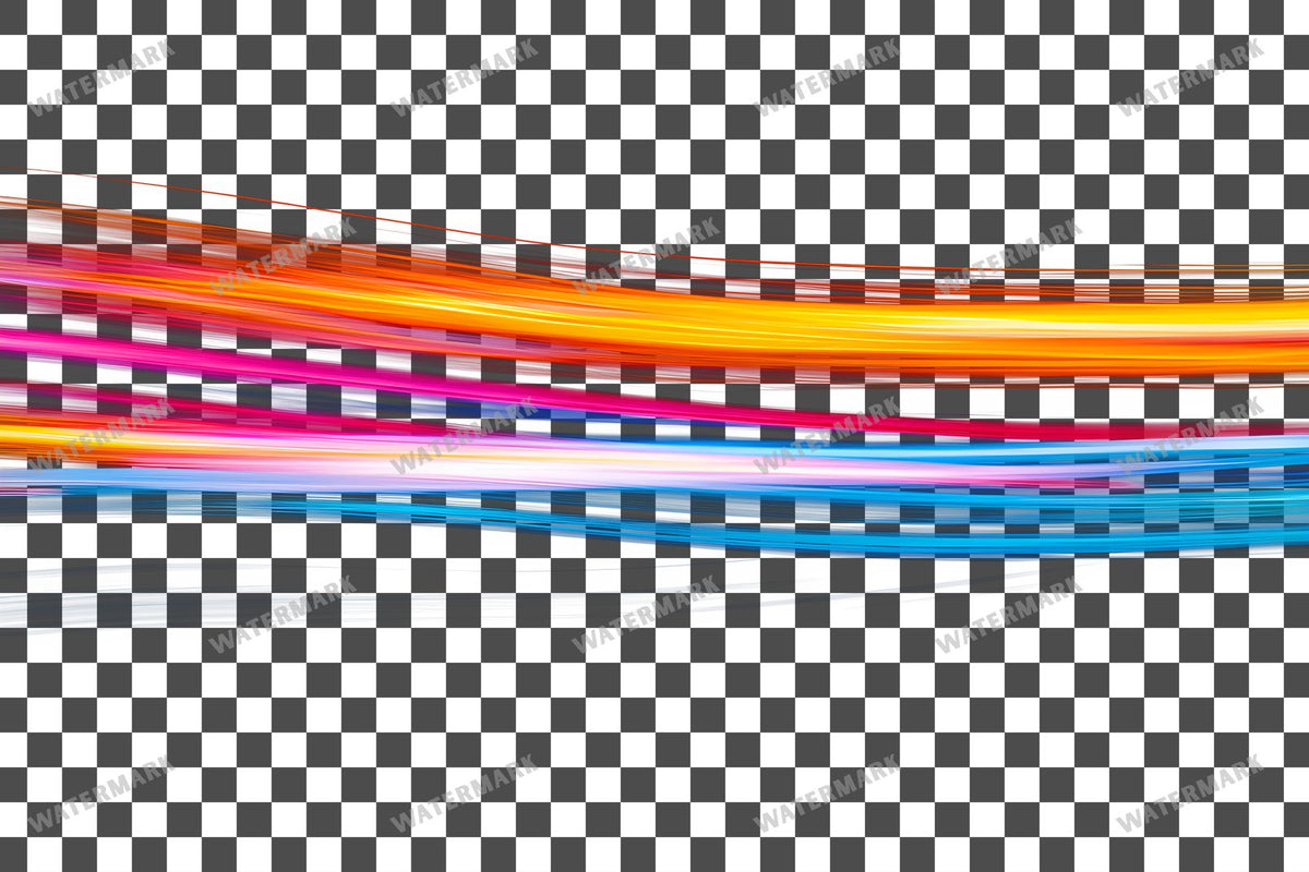 Abstract Light Streaks Transparent Overlay Pngs