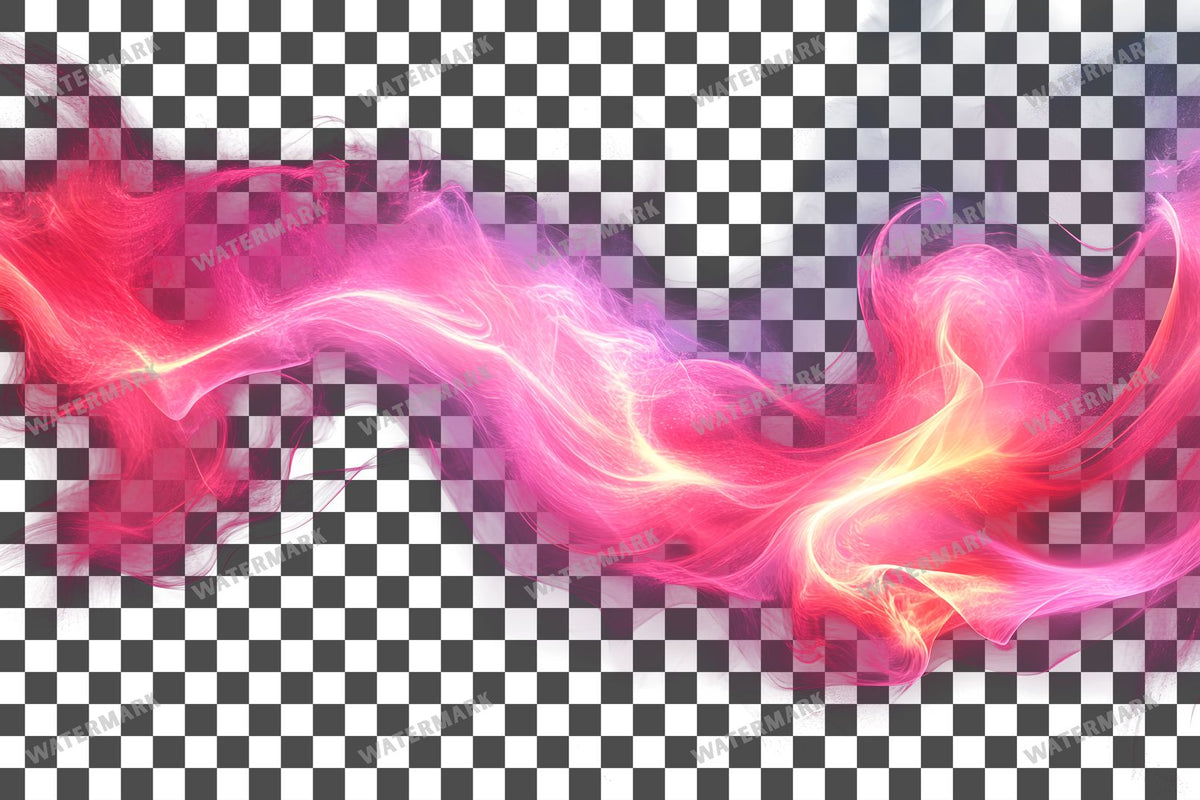 Abstract Pink Light Streaks Dynamic Transparent Overlay Pngs