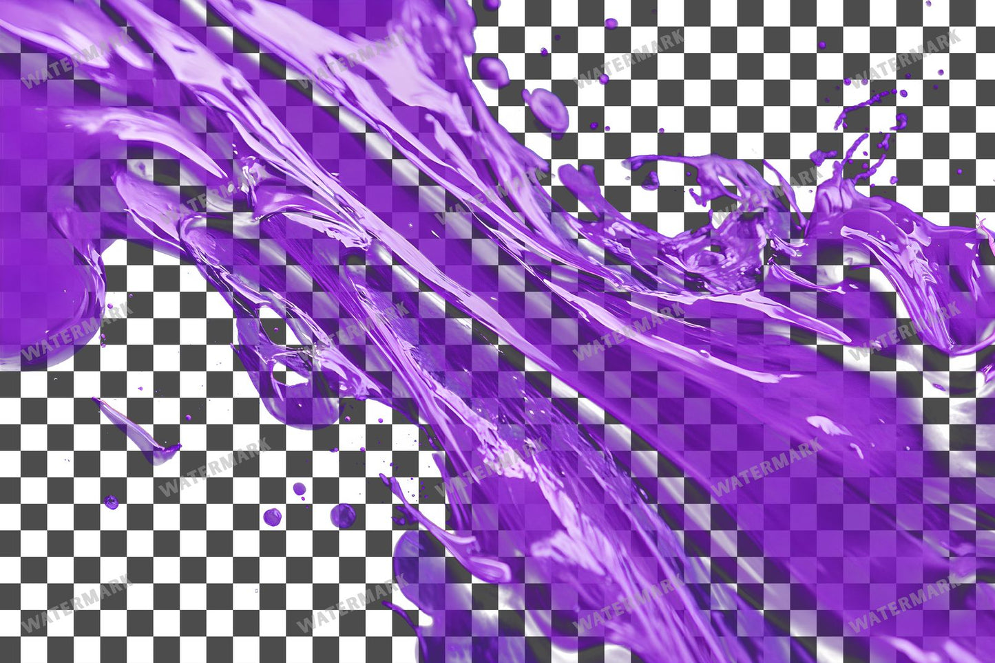 Abstract Purple Paint Transparent Overlay Pngs