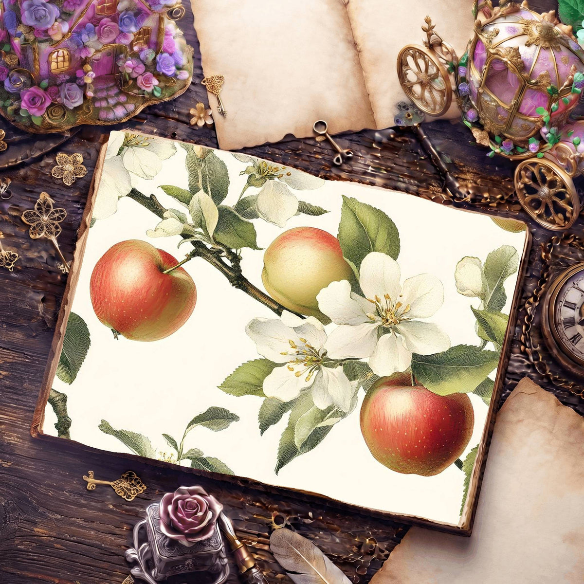 Apple Blossoms Digital Papers