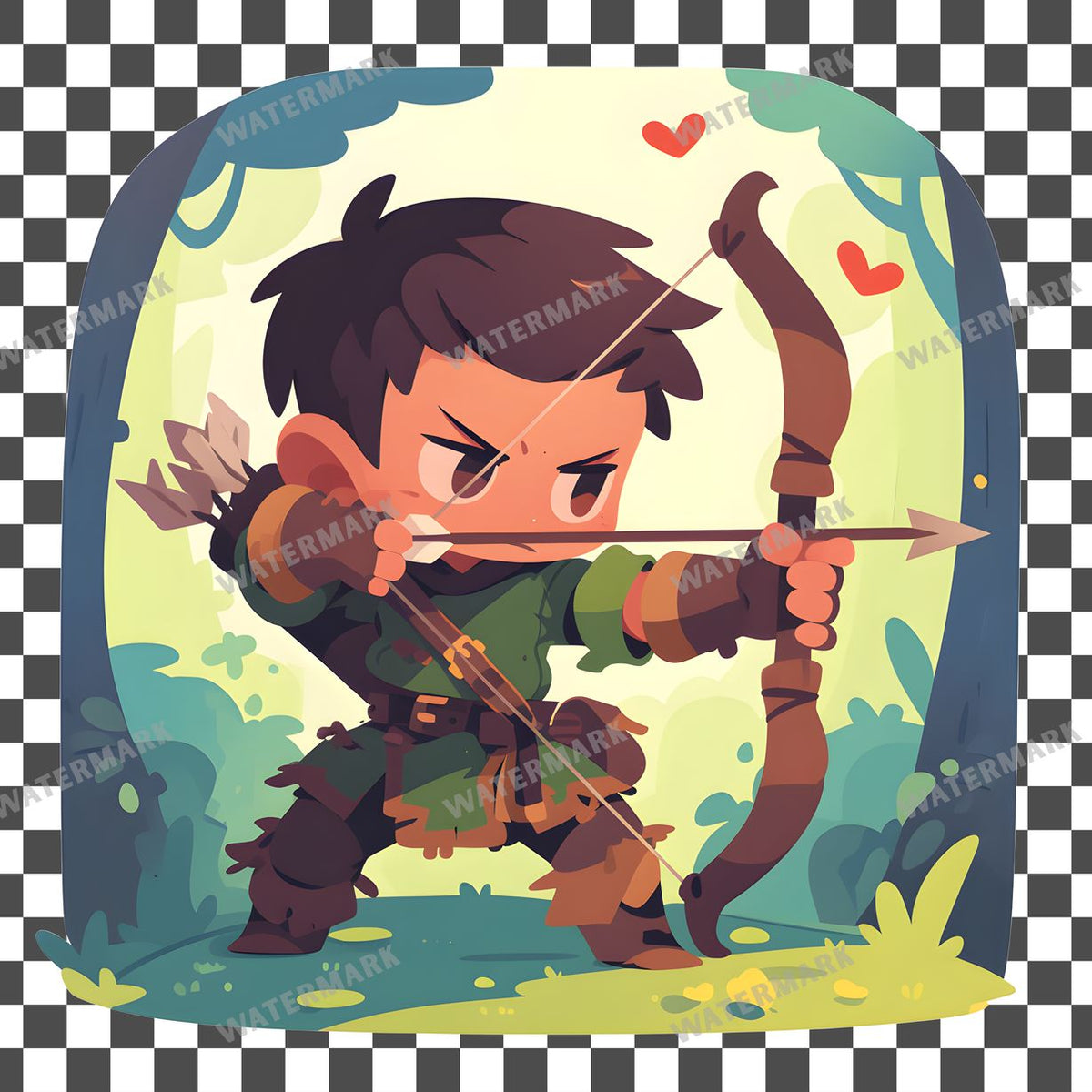 Archer Aiming Clipart Pngs