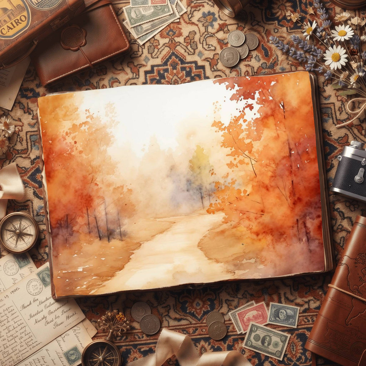 Autumn Landscapes Digital Papers