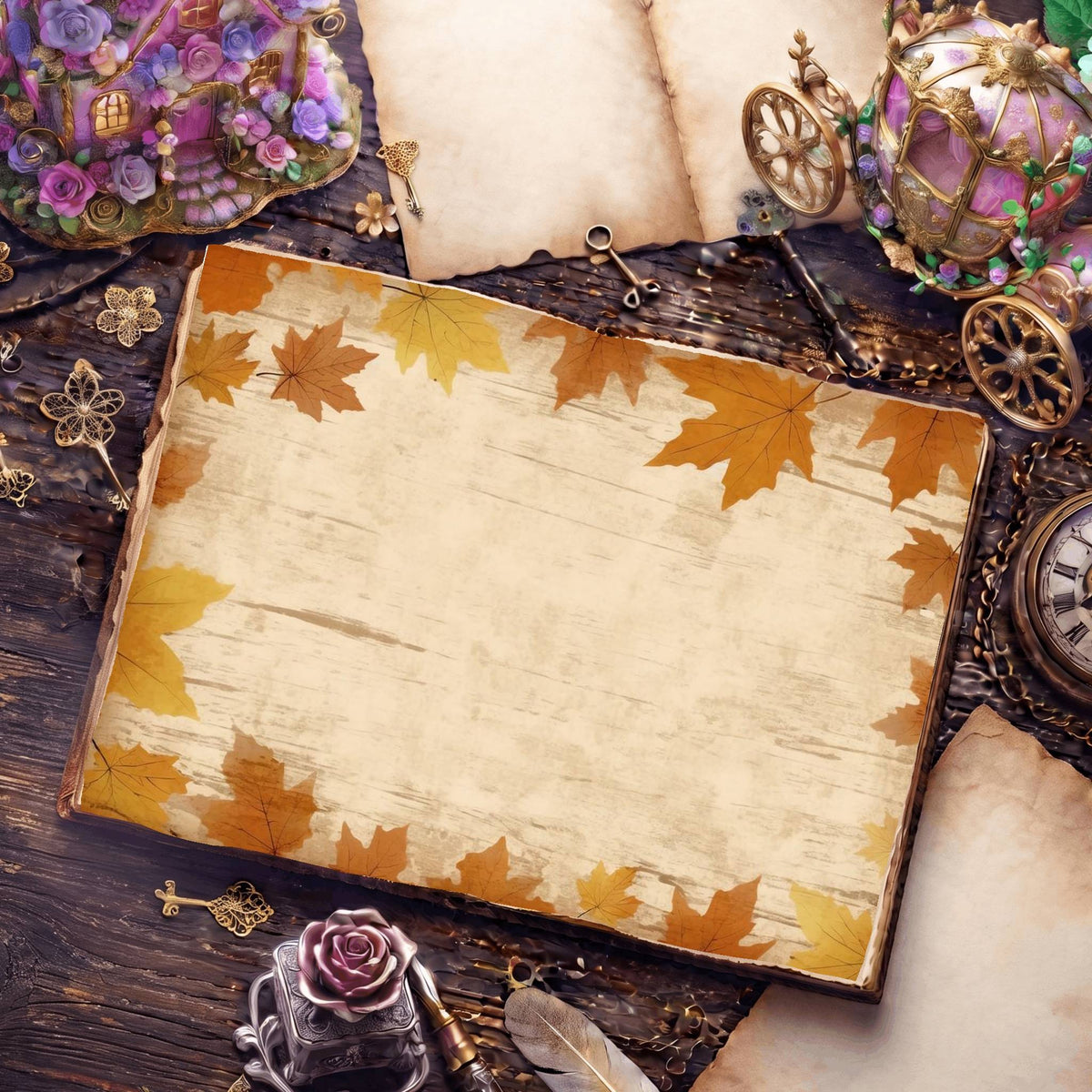 Autumn Leaves Digital Papers
