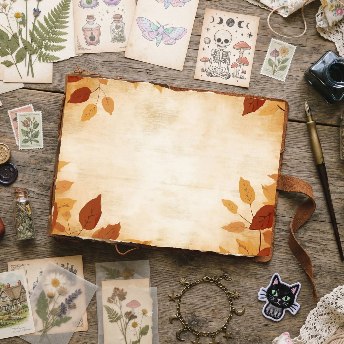 Autumns Leaves Digital Papers