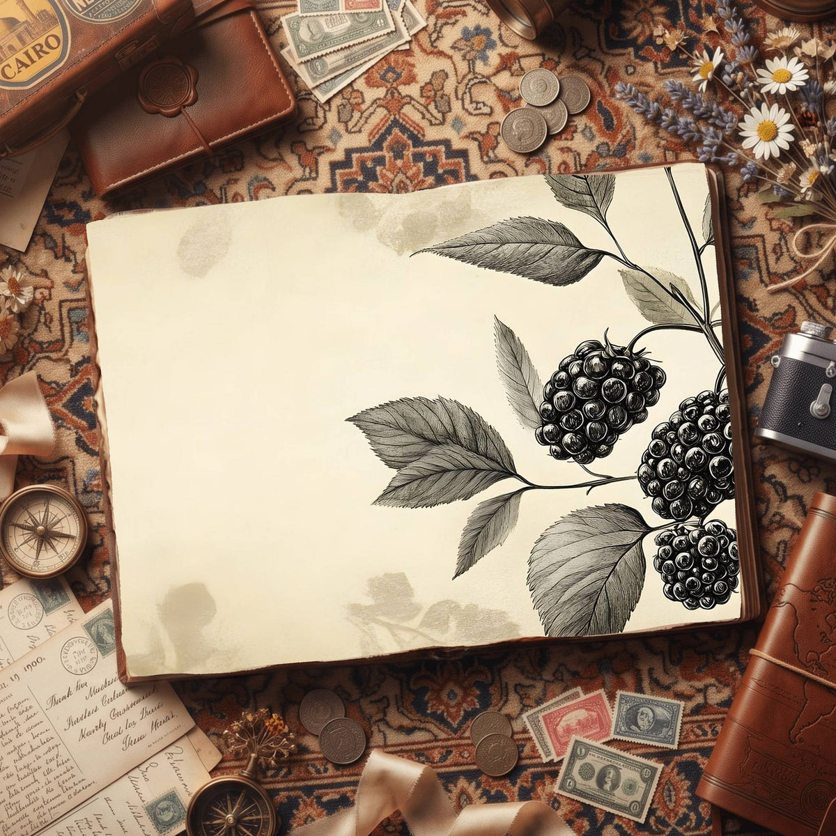 Blackberries Digital Papers