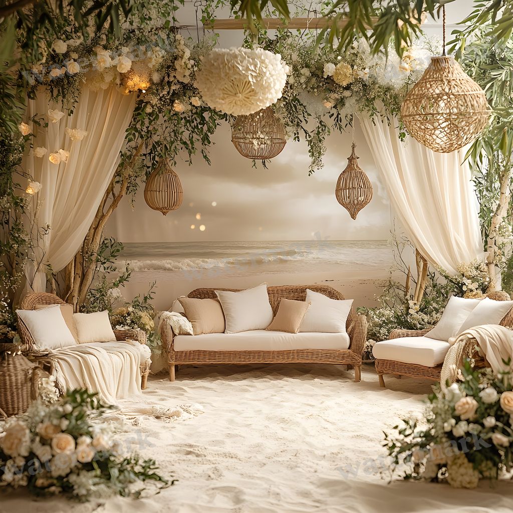 Bohemian Beach Backdrop Images