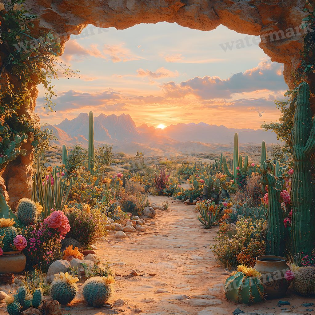 Bohemian Desert Backdrop Images