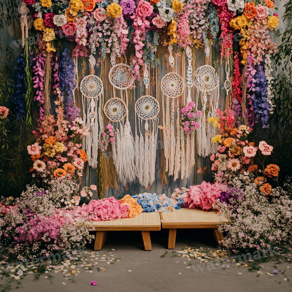 Bohemian Wedding Backdrop Images