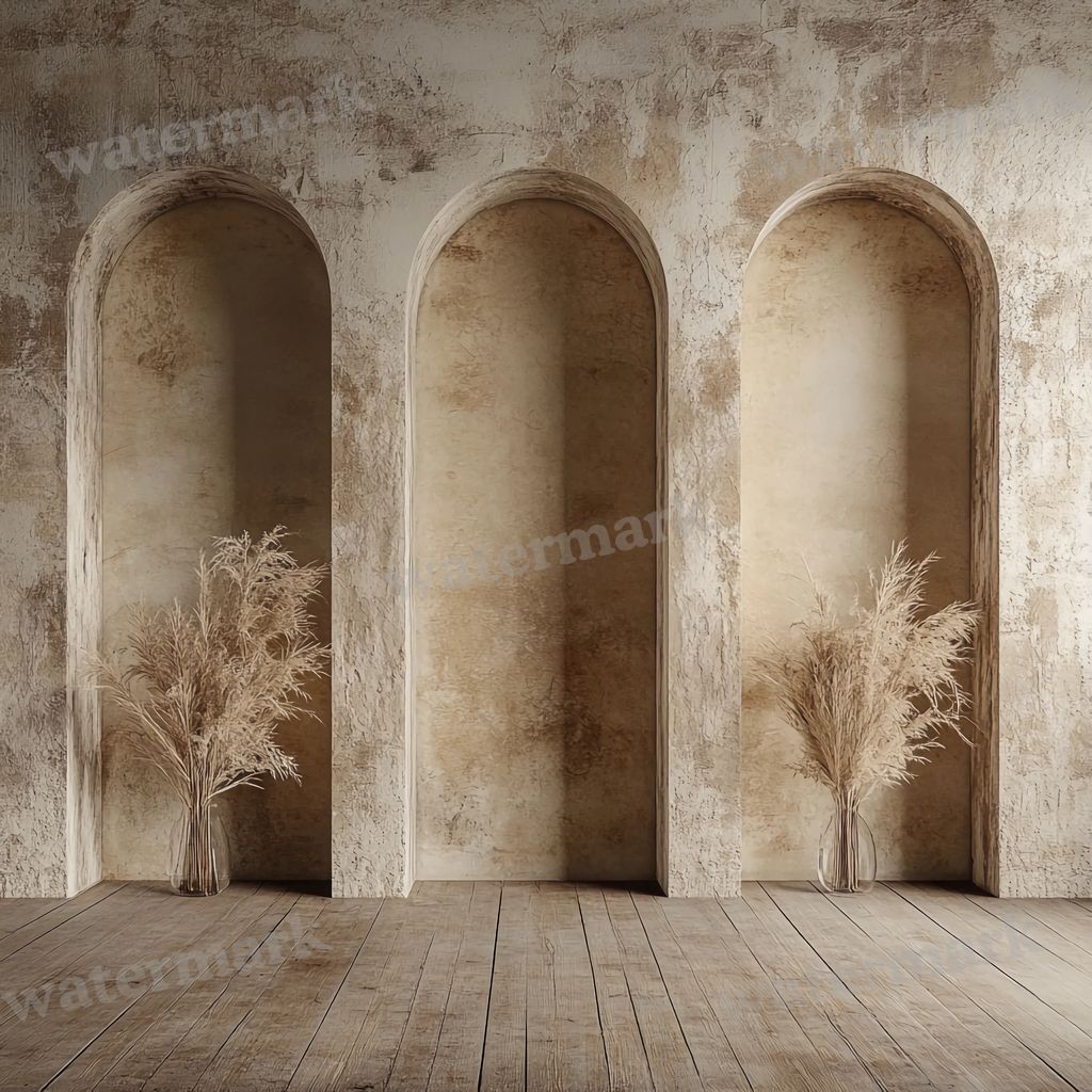 Boho Arches Backdrop Images