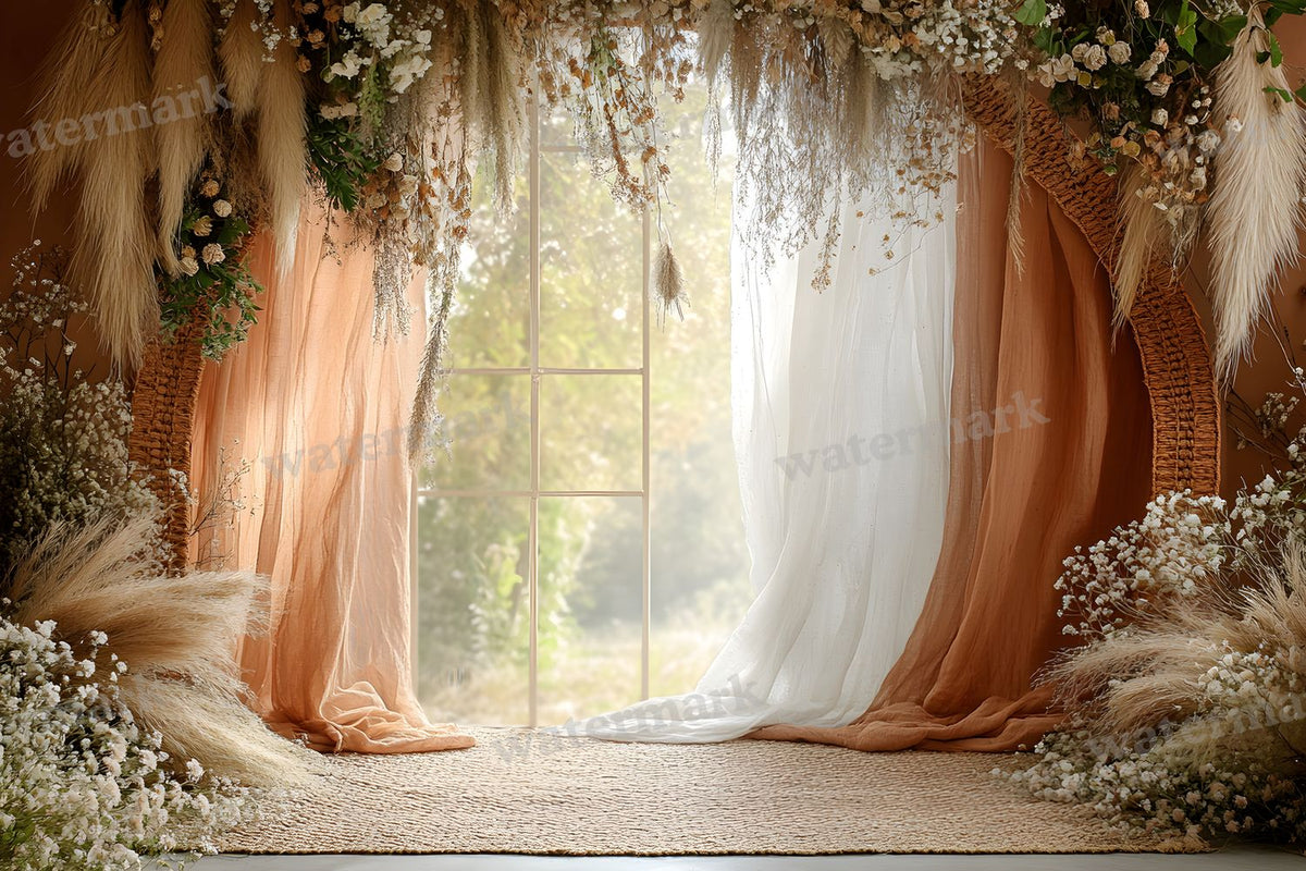 Boho Terracotta Backdrop Images