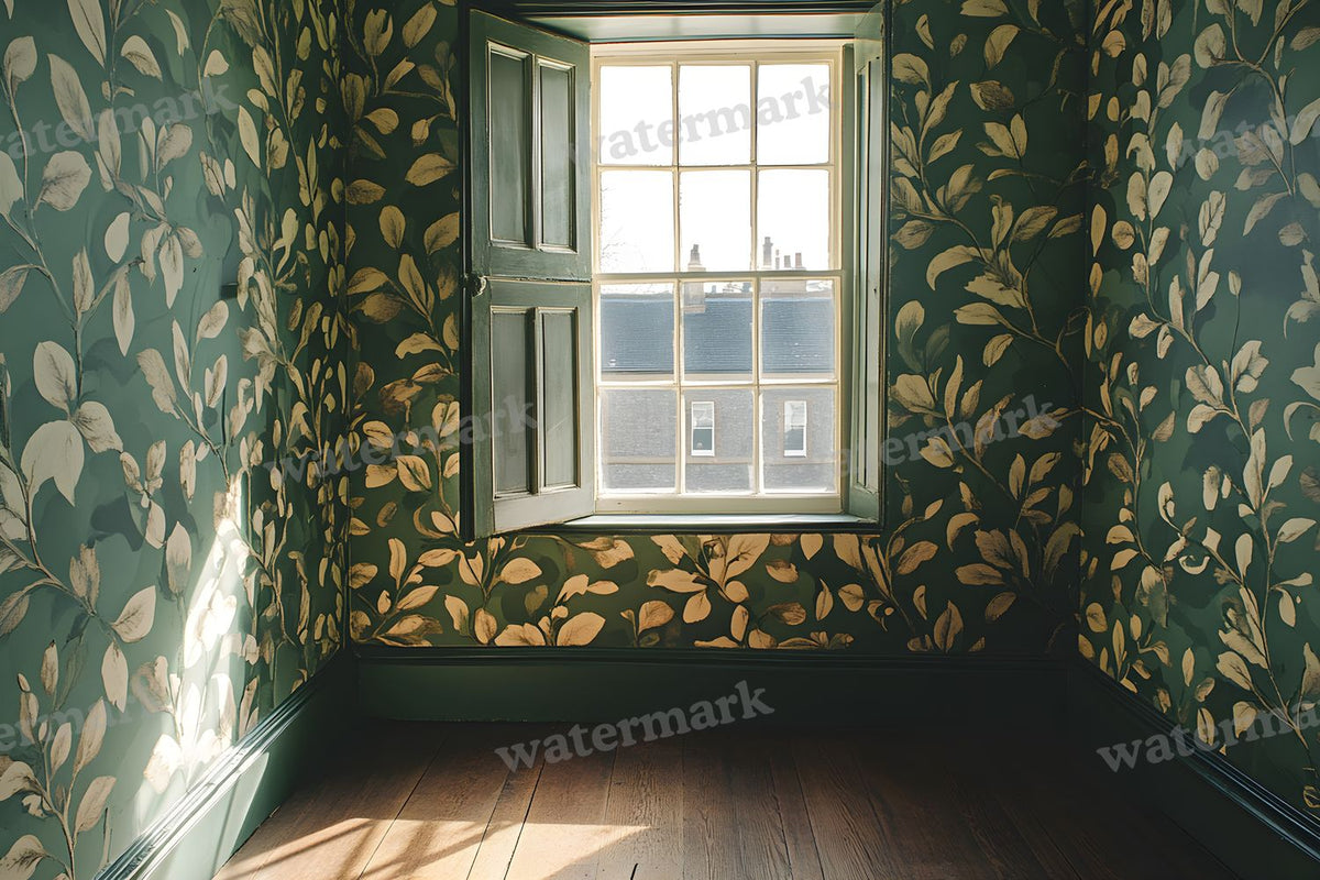 Botanical Window View Backdrop Images