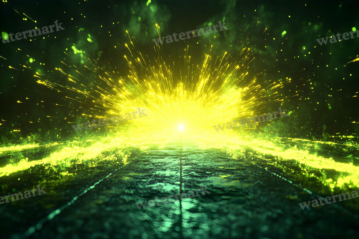 Bright Yellow Sunburst Backdrop Images