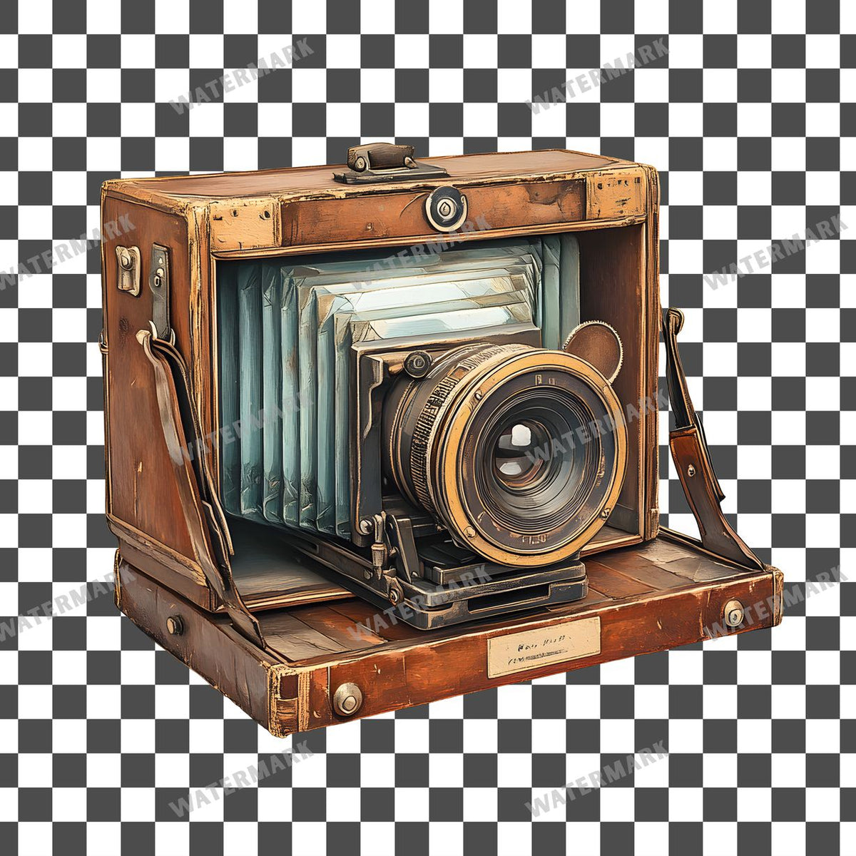 Camera Vintage Style Clipart Pngs