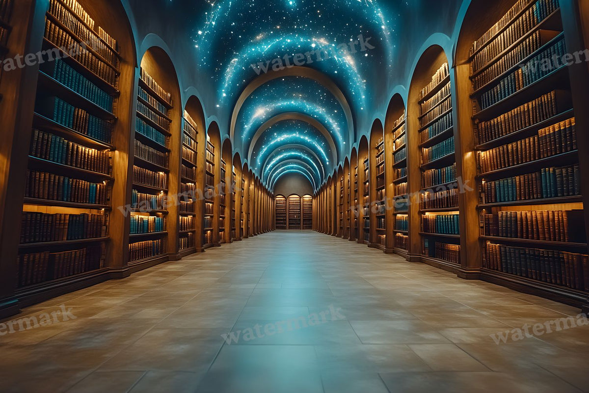 Celestial Library Dream Backdrop Images