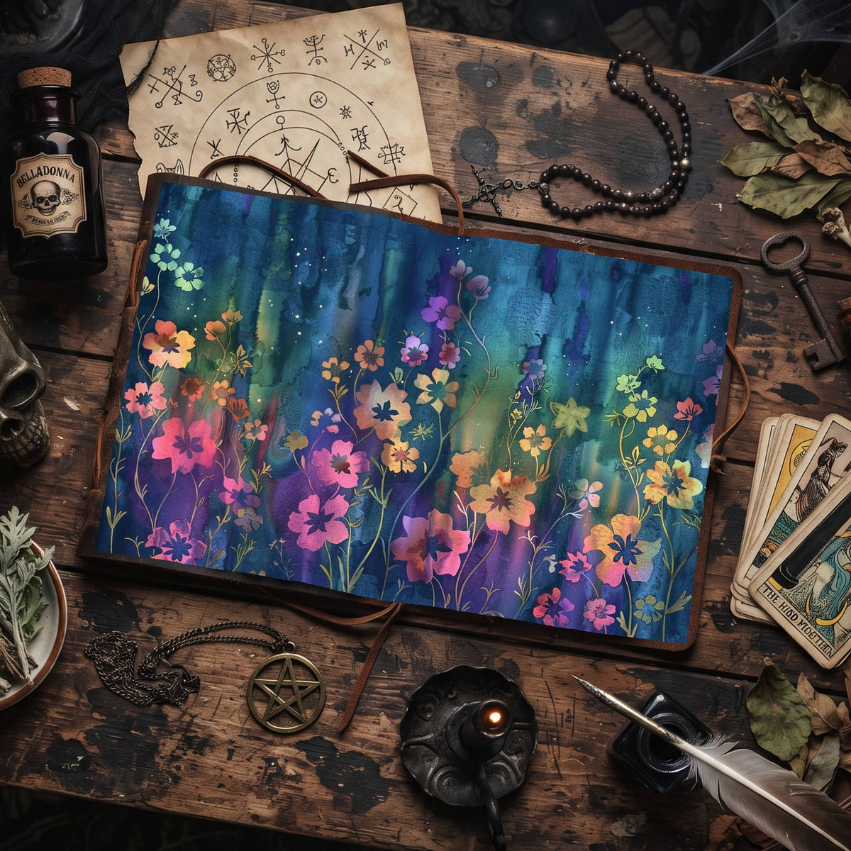 Celestial Wildflowers Digital Papers