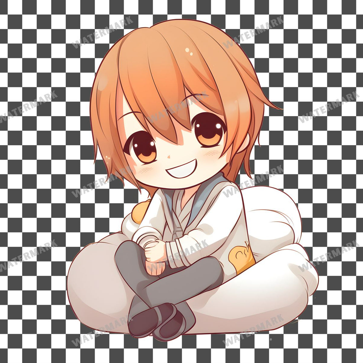 Character Sitting Onpillow Clipart Pngs