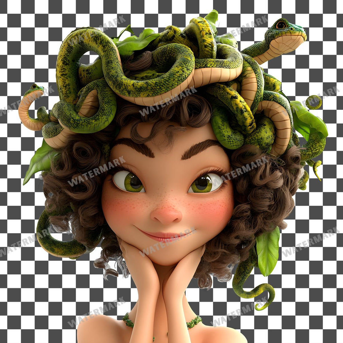 Charactersnake Hair Clipart Pngs