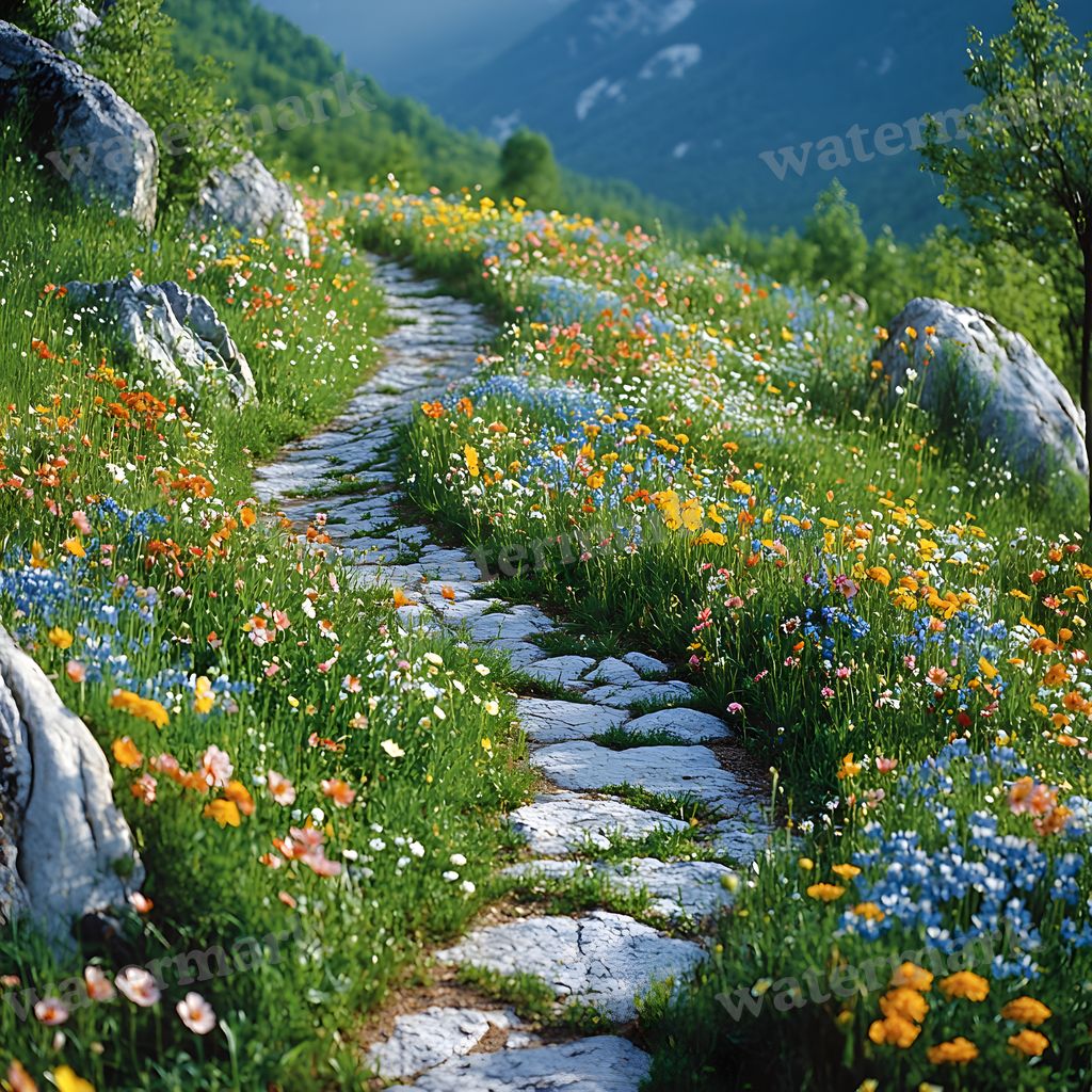 Charming Country Trail Backdrop Images