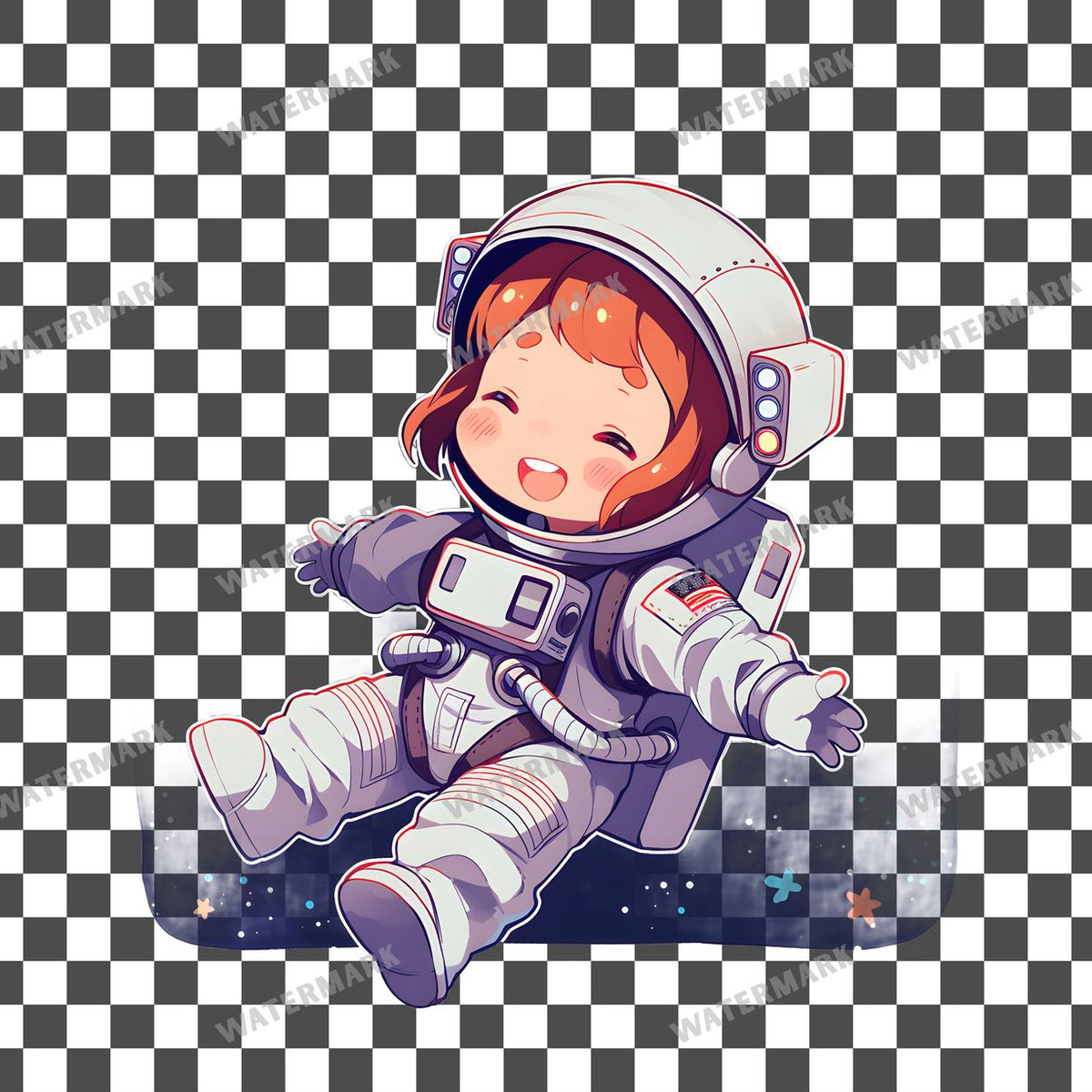 Chibi Astronaut Clipart Pngs