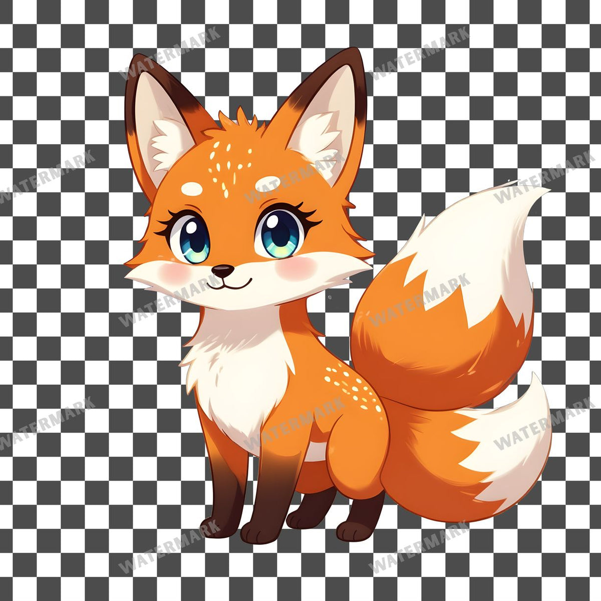 Chibi Cosmic Fox Clipart Pngs