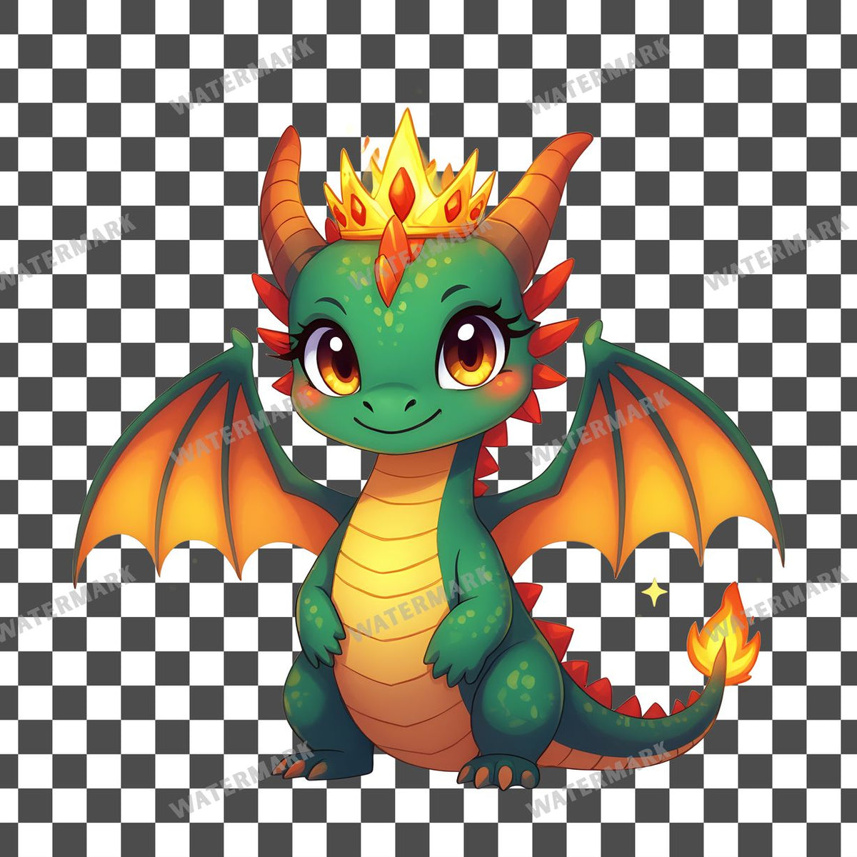 Chibi Dragon Queen Clipart Pngs