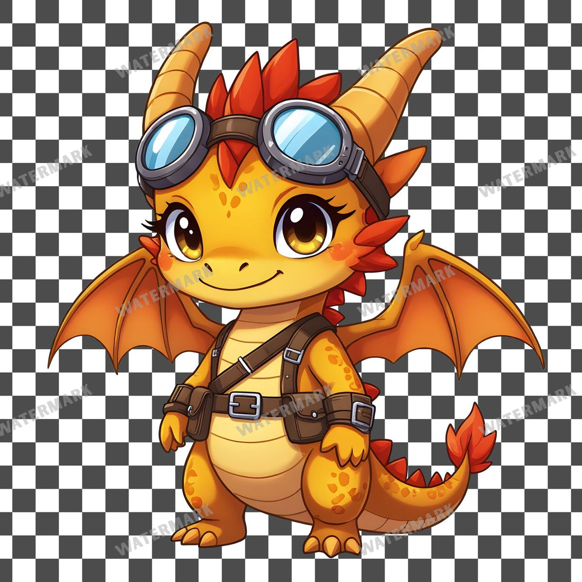 Chibi Dragon Rider Clipart Pngs