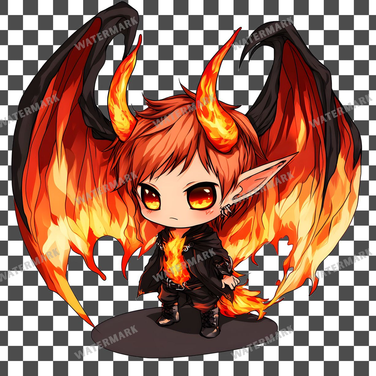 Chibi Fire Clipart Pngs