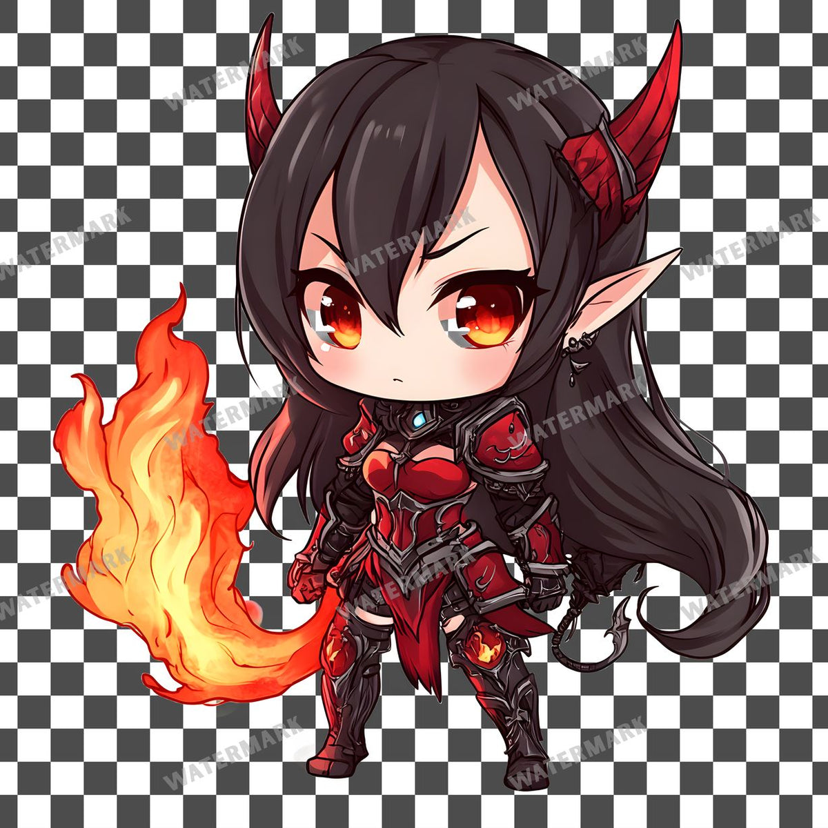 Chibi Fire Clipart Pngs