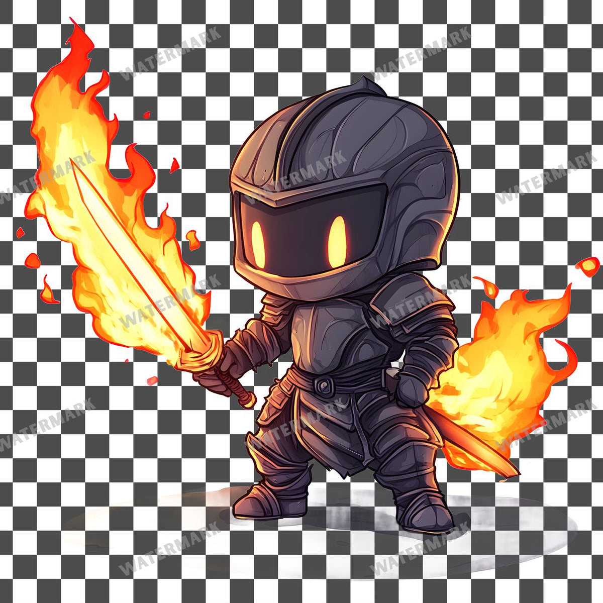 Chibi Flame Clipart Pngs