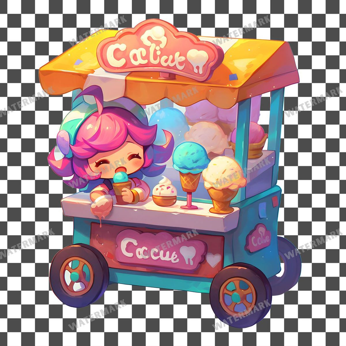 Chibi Ice Clipart Pngs