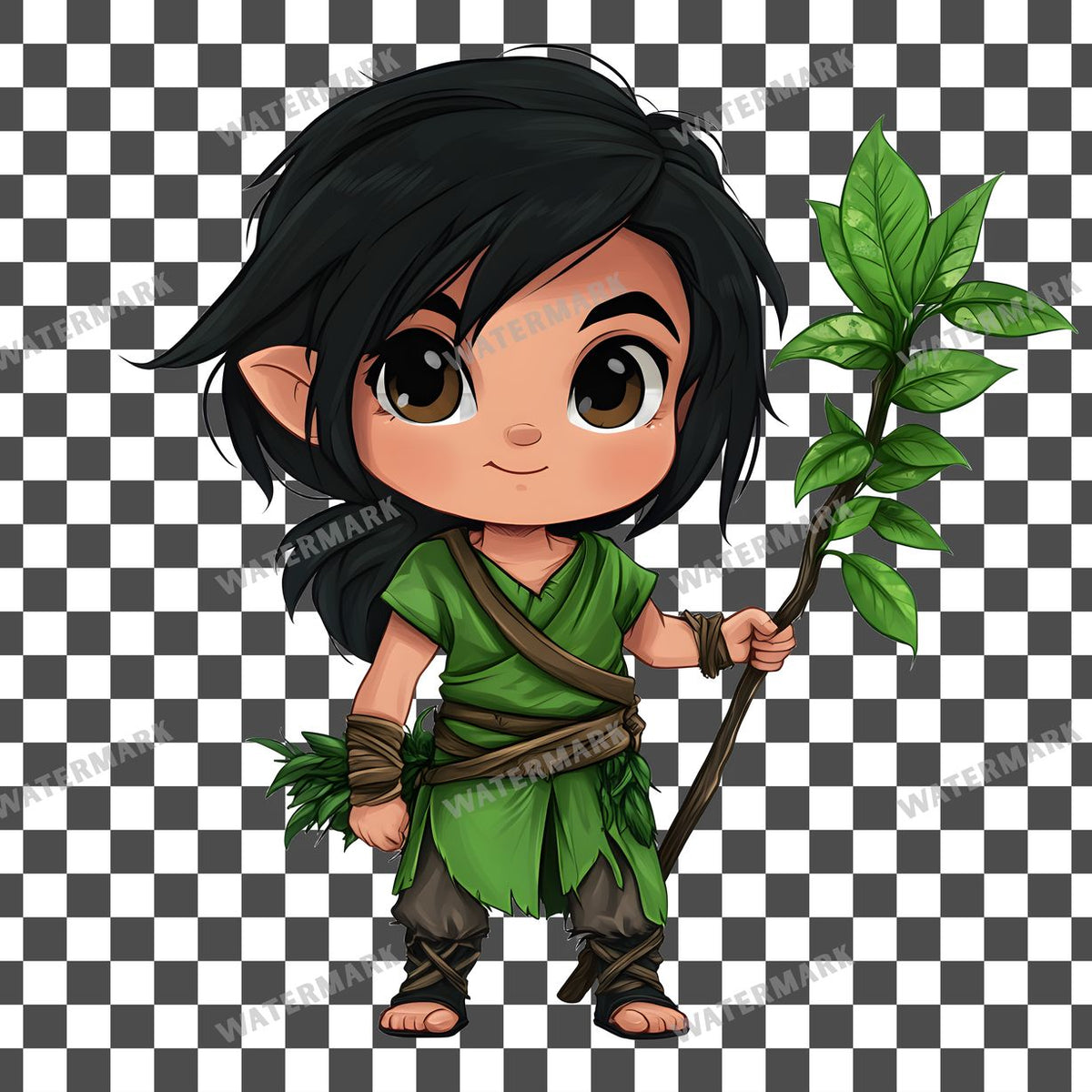 Chibi Jungle Clipart Pngs