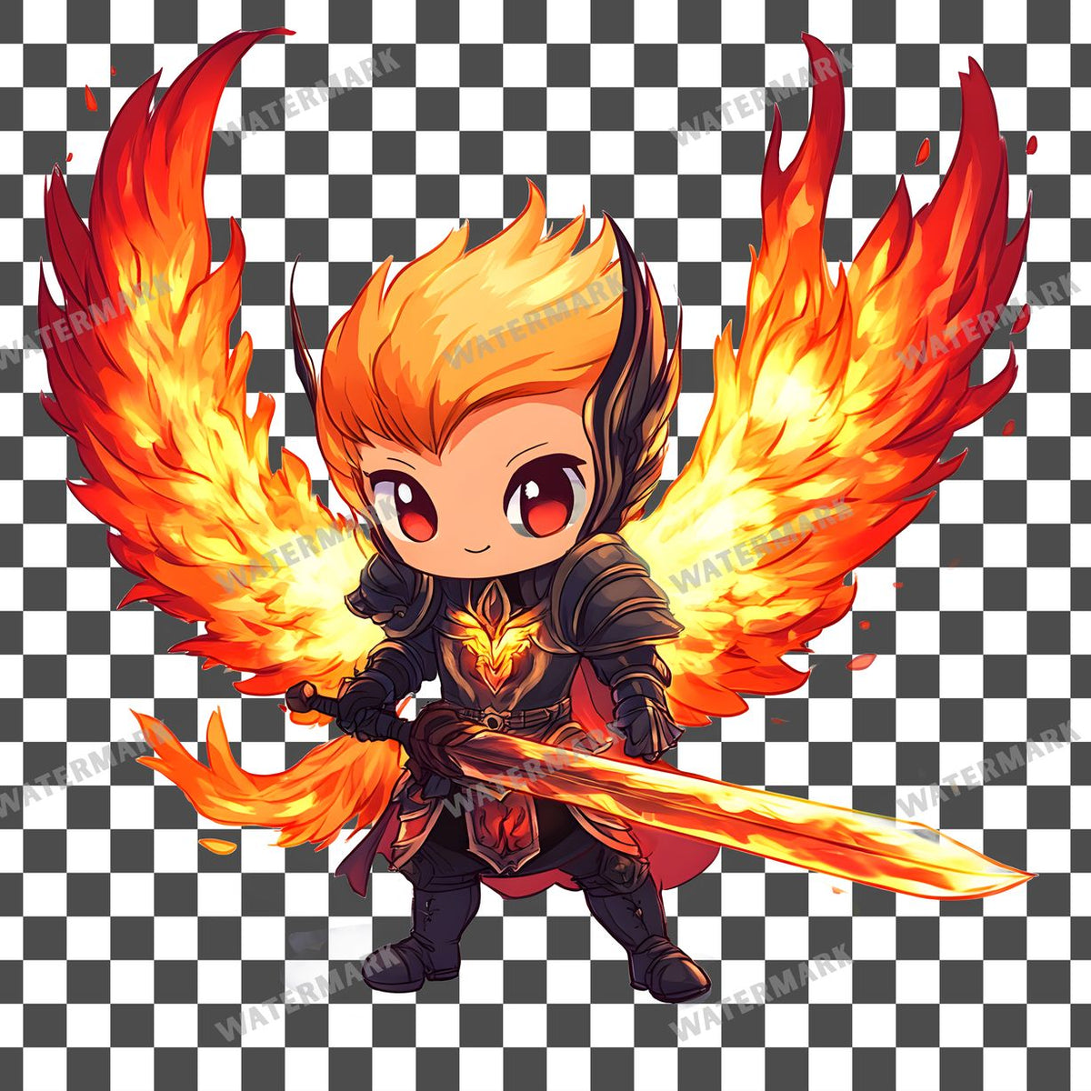 Chibi Phoenix Clipart Pngs