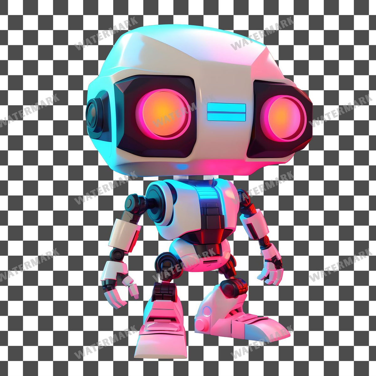 Chibi Robot Clipart Pngs