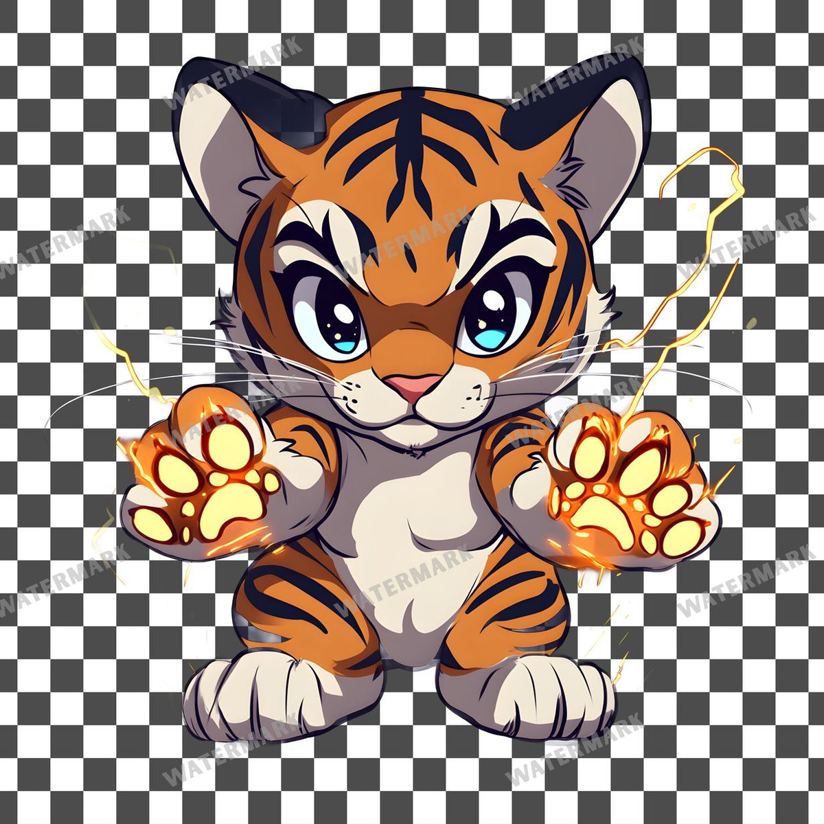 Chibi Thunder Clipart Pngs