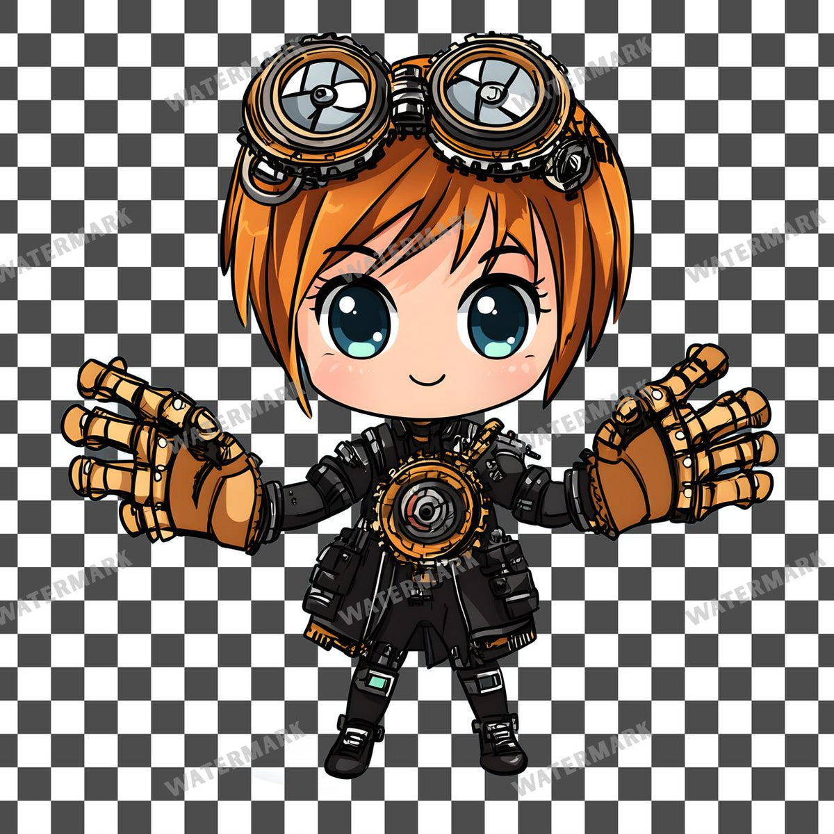 Chibi Time Clipart Pngs