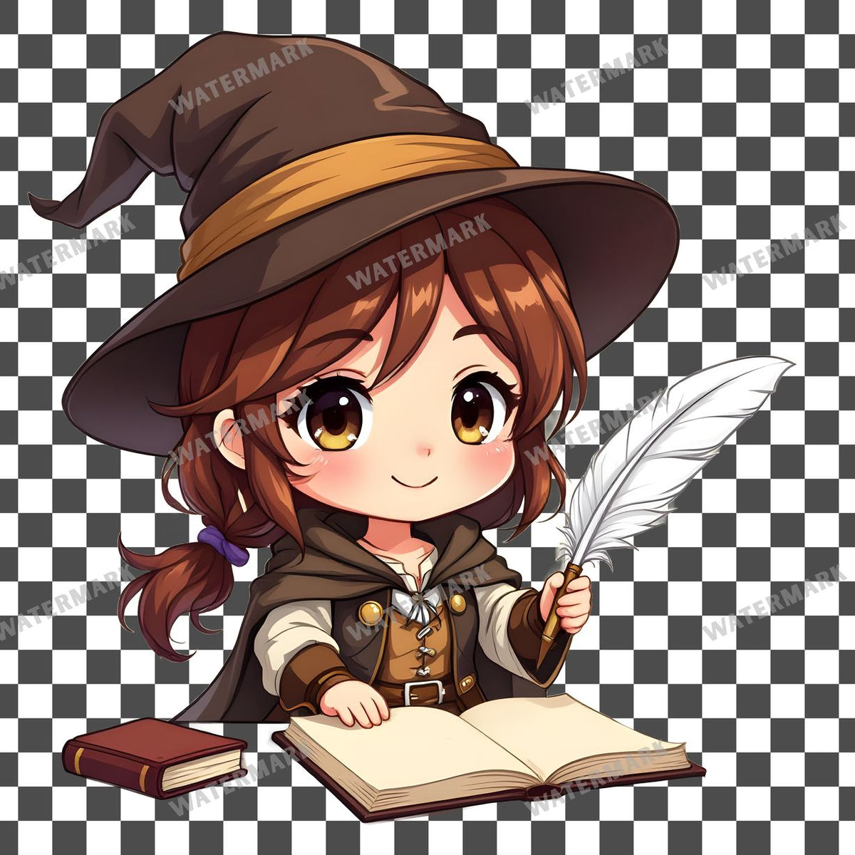 Chibi Writer Clipart Pngs