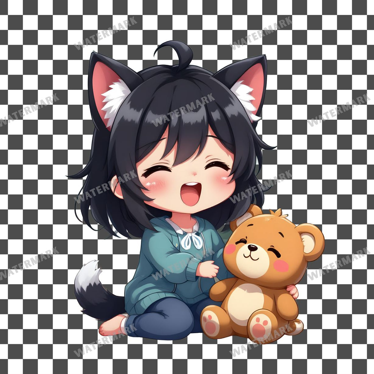 Chibi Yawning Clipart Pngs