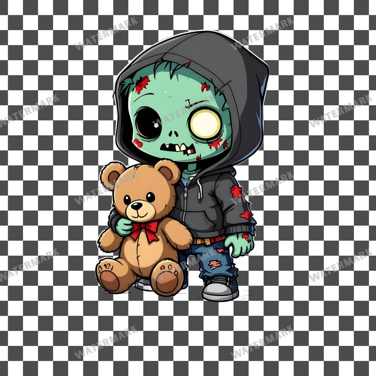Chibi Zombieteddy Clipart Pngs