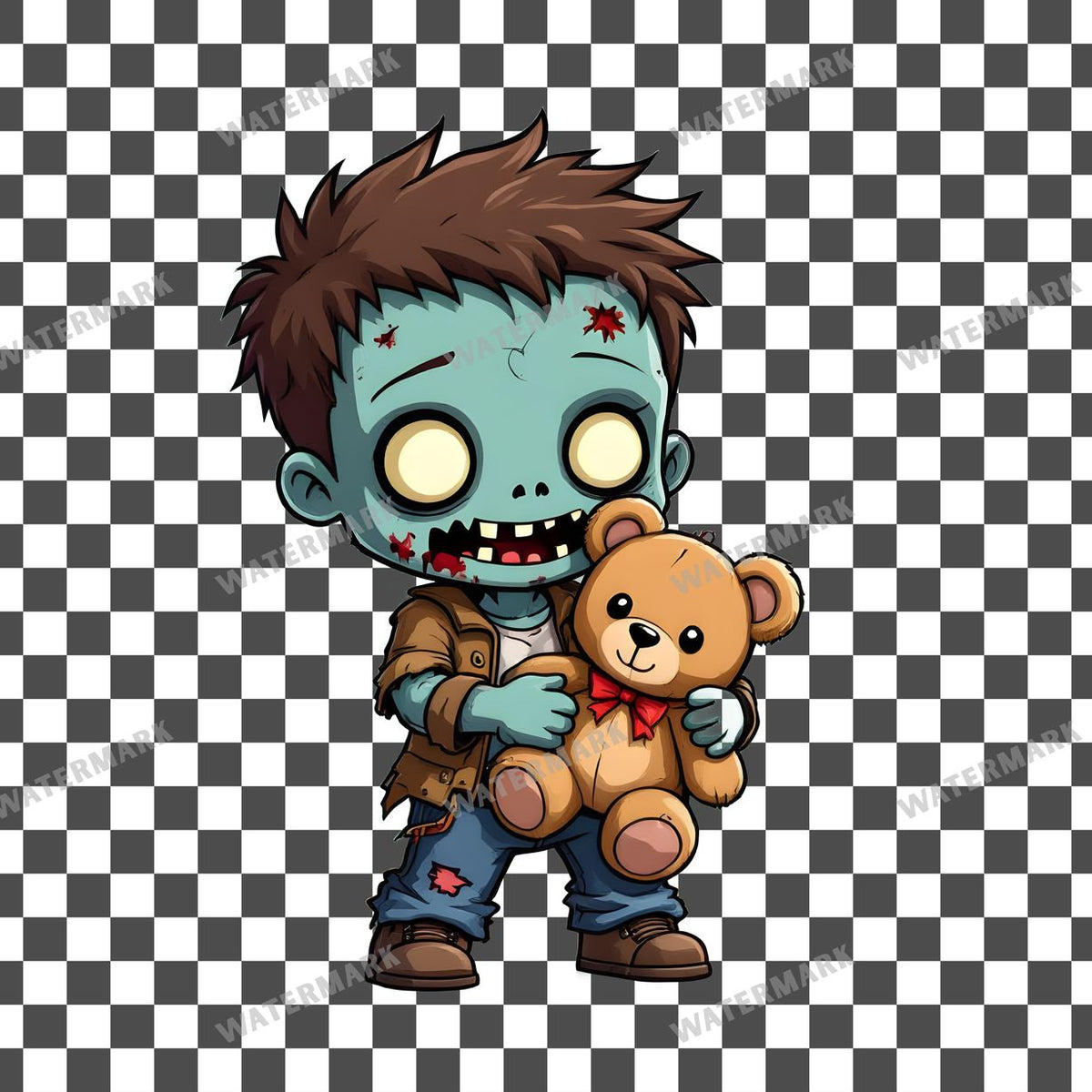 Chibi Zombieteddy Clipart Pngs
