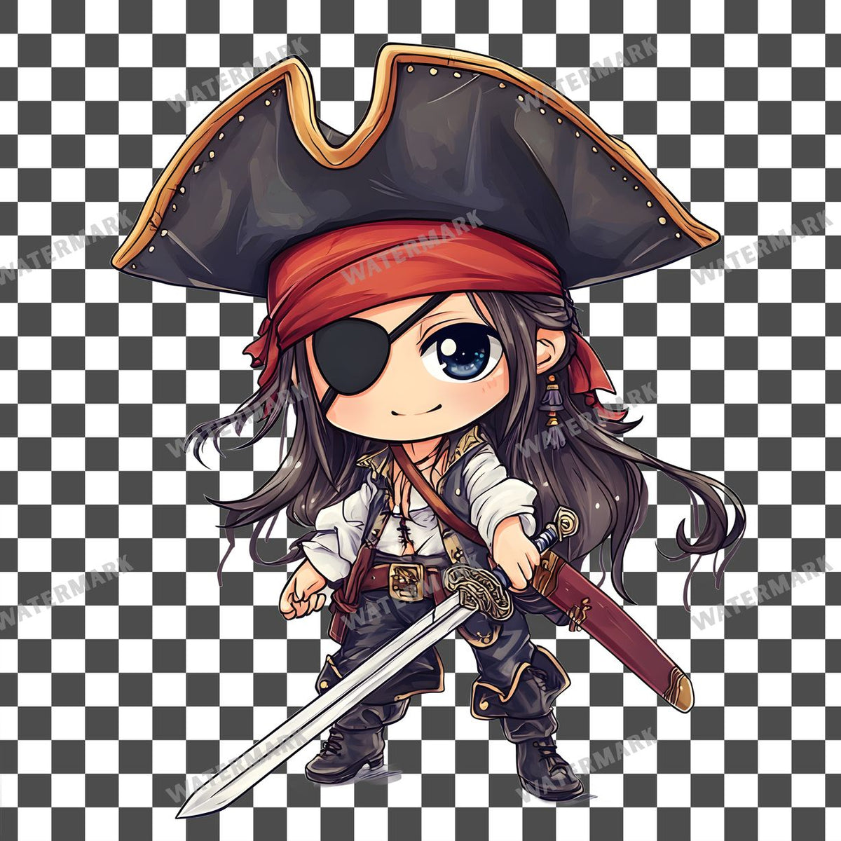 Chibipirate Clipart Pngs