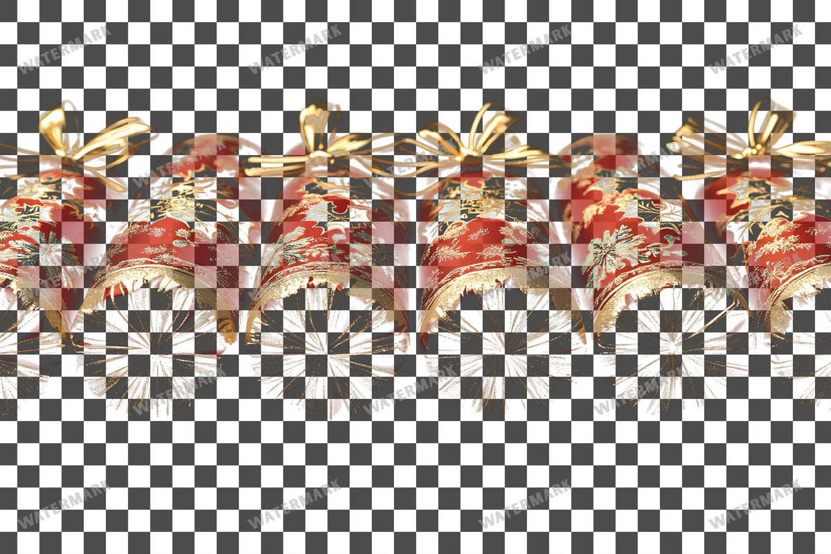 Christmas Crackers Transparent Overlay Pngs
