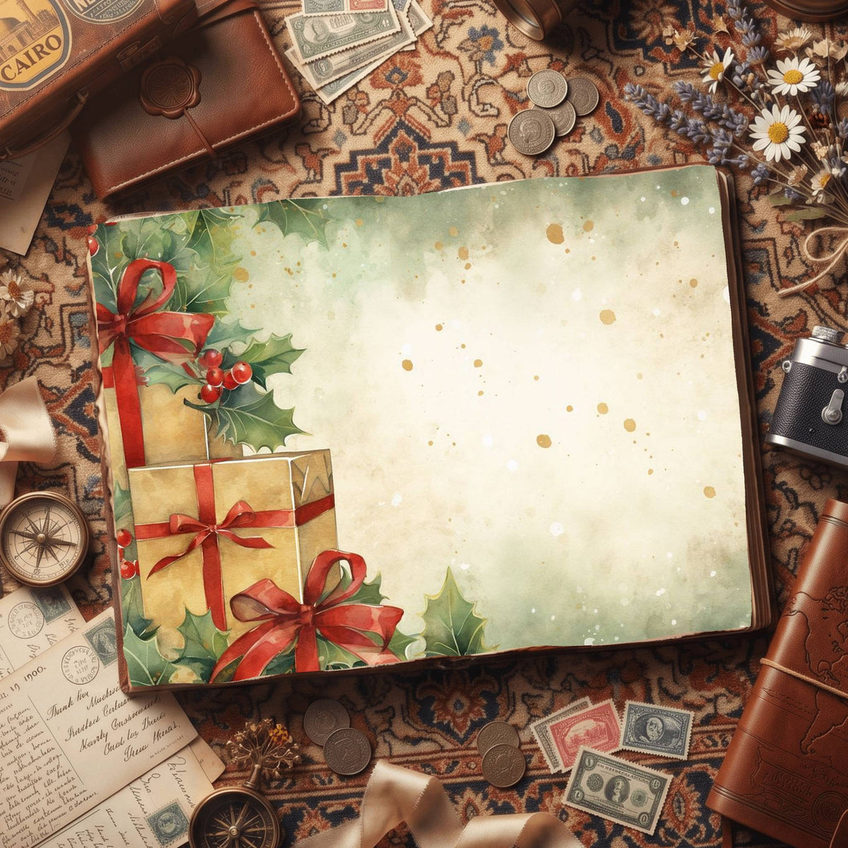 Christmas Gifts Digital Papers